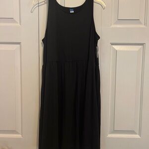 OLD NAVY BLACK SWING TANK DRESS - NWT